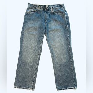 VINTAGE BASS JEANS Women’s 100% Cotton Denim Relaxed Fit Blue Jeans Size 12